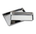 Plateaux inox non perforés sans compartiment