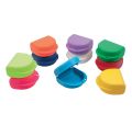 Boites d'orthodontie en demi-cercle avec aération hauteur 4 cm - Lot de 10 boîtes