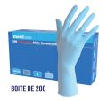 Gants Nitrile Medibase Non Poudré Bleu - Boîte de 200