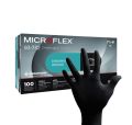 Gants Nitrile Ansell MICROFLEX® 93-732 MidKnight™ TOUCH Non Poudré Noir - Boîte de 100
