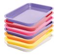 Mini plateau en plastique sans compartiment 23,8 x 16,2 x 2,2 cm