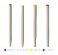 Tenons en Fibre de verre Ivoire Dentoclic 18,5mm - Boîte de 5
