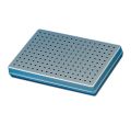 Plateaux en aluminium perforés - Le couvercle perforé gris (28 x 18 x2,5 cm)
