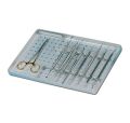 Plateaux en aluminium perforés sans compartiment 14 X 18 X 2,5 cm