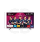 Hisense 70a6bg Tv Led 70'' (178cm) - Uhd 4k Dolby Vision - Smart Tv - 3 X Hdmi 2.1