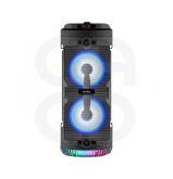 Inovalley Ka03-n - Enceinte Lumineuse Bluetooth - 400 W - Fonction Karaoké - Lumieres Led Colorées - Port Usb