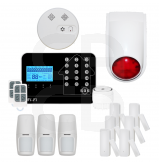 Kit Alarme Maison Connectée Sans Fil Wifi Box Internet Et Gsm Futura Noire Smart Life - Lifebox - Kit6