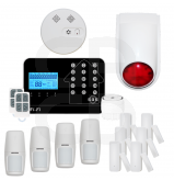 Kit Alarme Maison Connectée Sans Fil Wifi Box Internet Et Gsm Futura Noire Smart Life - Lifebox - Kit7