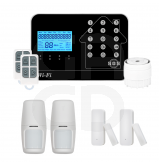 Kit Alarme Maison Connectée Sans Fil Wifi Box Internet Et Gsm Futura Noire Smart Life - Lifebox - Kit2