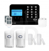 Kit Alarme Maison Connectée Sans Fil Wifi Box Internet Et Gsm Futura Noire Smart Life - Lifebox - Kit Animal 2