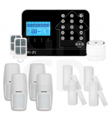 Kit Alarme Maison Connectée Sans Fil Wifi Box Internet Et Gsm Futura Noire Smart Life - Lifebox - Kit4