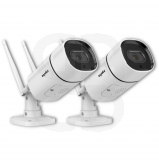 Pack De 2 Caméras De Surveillance Ip Wifi À Détection D'extérieure Blanche - Sannce