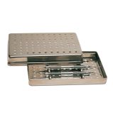 Plateaux en inox perforés - Le couvercle, format 28 x 18 x 2,5 cm