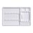 Plateaux jetables Unitrays avec compartiments striés 28 x 18 cm - Carton de 400