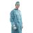 Blouse d'isolation stérile bleu - Lot de 50