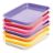 Mini plateau en plastique sans compartiment 23,8 x 16,2 x 2,2 cm