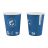 Gobelets bleu foncé en papier de 180 ml - Carton de 2000