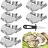 Lot De 6 Assiettes À Huîtres Inox + Couteau Ouvre-huîtres