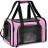 Sac De Transport Confortable Et Respirant Pour Petits Animaux Rose