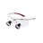 Quick Loupes Modèle Techne Blanc/rouge - La Paire -