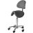Tabouret Selle À Roulettes Avec Dossier - Gris