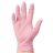 Gants Nitrile Roses Non Poudrés - Taille - Boîte De 100 Gants