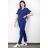 Medfit – Ensemble Médical Blouse Et Pantalon – Unisexe – Bleu Outremer -