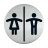 Plaque De Porte Toilettes Homme/femme