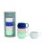 Coffret 4 Tasses Espresso 10cl (blanc Bleu Nude Vert)