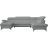 Canapé D'angle Convertible Cuir Italien Luxe 7-8 Places Warini, Coffre, Angle