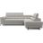 Canapé D'angle Convertible Fernand Tissu Bouclette 5 Places