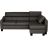 Canapé D'angle Convertible Cuir Italien Luxe 5 Places Bruce Coffre Angle