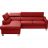 Canapé D'angle Convertible Cuir Italien 5 Places Aslan Coffre, Angle