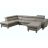 Canapé D'angle Convertible En Cuir Italien De Luxe 7/8 Places Aston, Angle