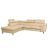 Canapé D'angle Convertible En Cuir Italien Luxe 5-6 Places Finlande, Coffre, Angle