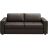 Canapé 3 Places Convertible En Cuir Italien De Luxe Corail,