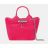 Sac A Main Xs Le Roseau Toile - Pink