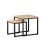 Sobuy Lot De 2 Tables D'appoint En Bois 50x50x50cm Industriel Fbt42-n
