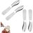 Lot De 4 Couteaux À Beurre Ergonomiques En Inox