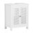 Sobuy Meuble Sous-vasque Blanc À 2 Portes 48x31x60cm Nordique Bzr35-w