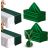 Set Vert 16 Serviettes + 2 Chemins De Table Satin 45 Cm