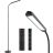 Lampadaire Sur Pied Led 2700k À 5700k Noir