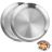 Assiettes En Acier Inoxydable 20 Cm – Lot De 2