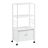 Sobuy Chariot De Cuisine Blanc À Deux Portes 60x40x114cm Moderne Frg12-w