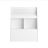 Sobuy Bibliothèque Enfant 2 Étagères Blanc 80x40x100cm Minimaliste Kmb83-w
