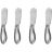 Lot De 4 Couteaux À Beurre Ergonomiques En Inox