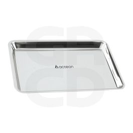 Plateaux inox sans compartiment 20 x 15 cm gris