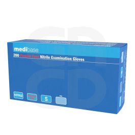 Gants Nitrile Medibase Non Poudré Bleu XS - 5/6 - Boîte de 200