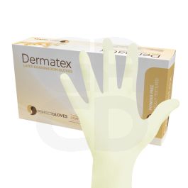 Gants Latex Dermatex Non Poudré Beige XS - 5/6 - Boîte de 100