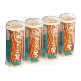 Applicateurs jetables Ultra-fin Orange - Lot de 400 mini-brossettes Regular 2,0 mm / Fine 1,5 mm / Super fine 1,0 / Ultra fine 0,5